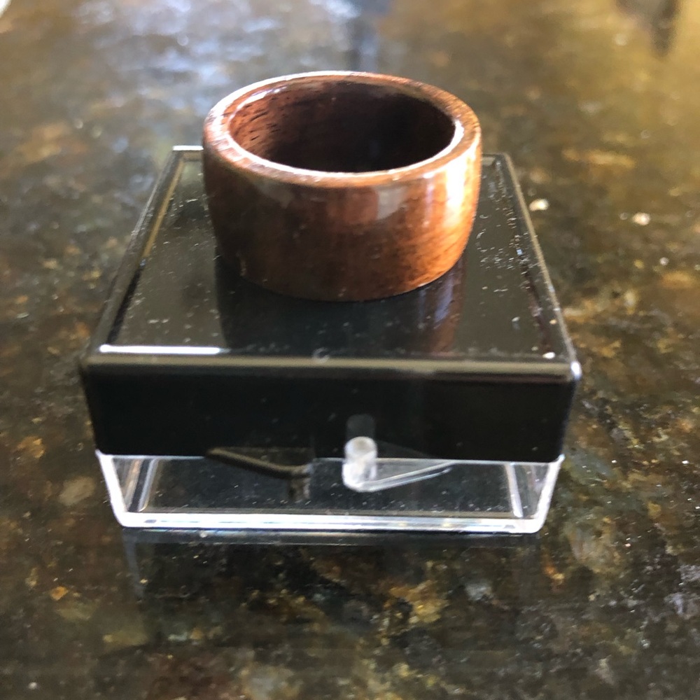 Elegant Brown Wooden Ring